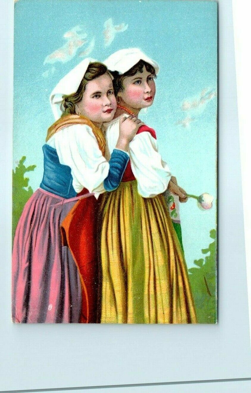 Postcard - Two Girls