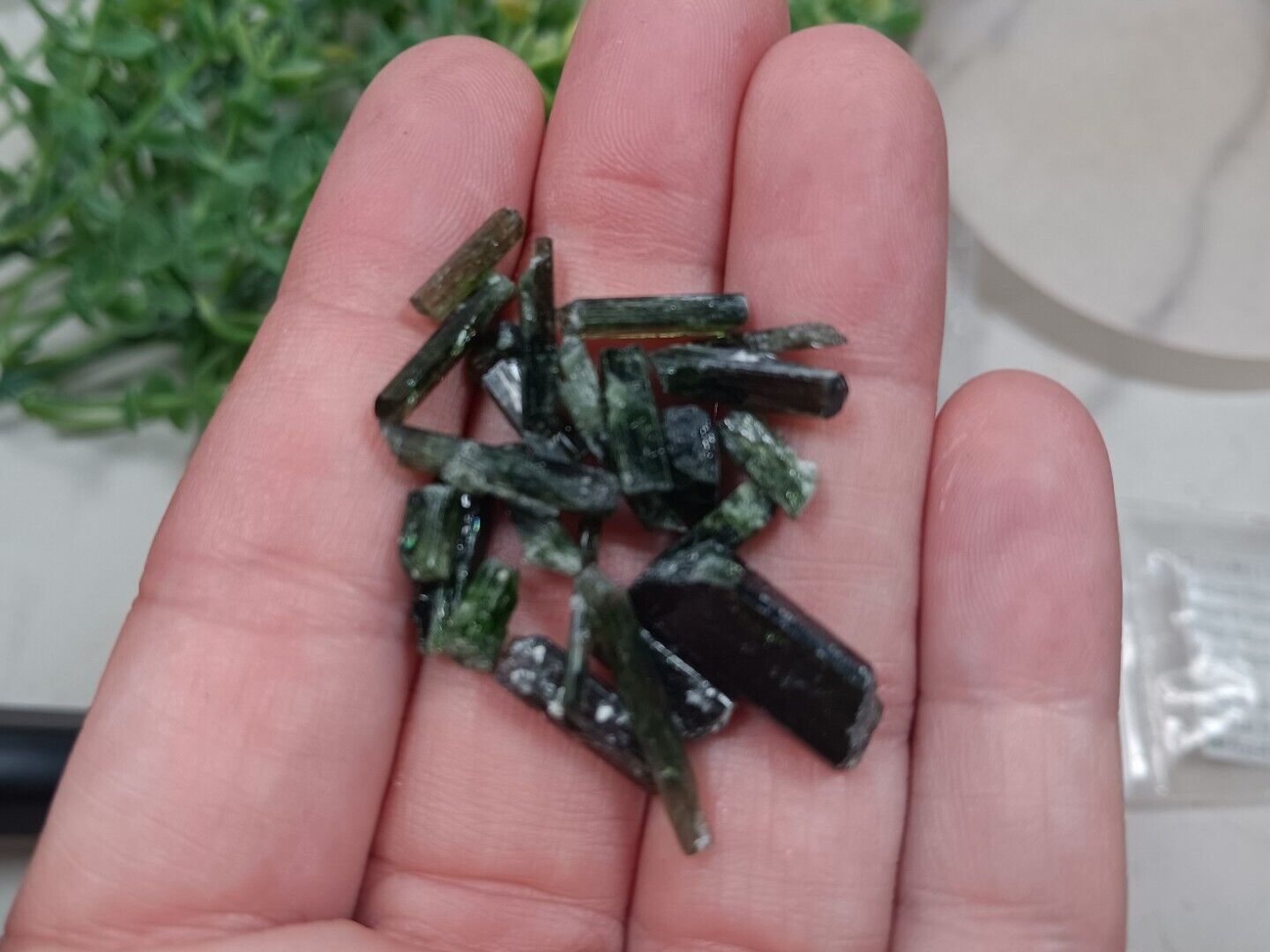 8g Transparent Top Green Diopside Rough Lot From Pakistan B3