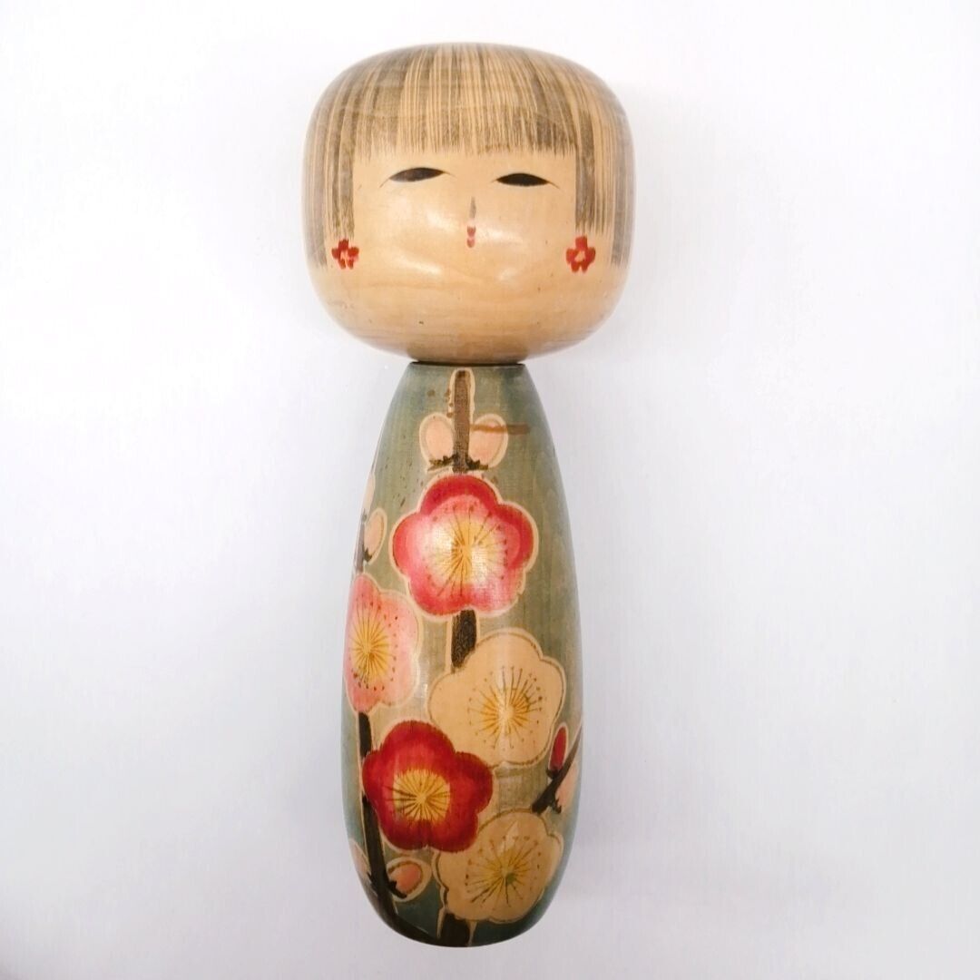 36cm Japanese Creative KOKESHI Doll Vintage by MITSUNOBU Signed Interior KOC644