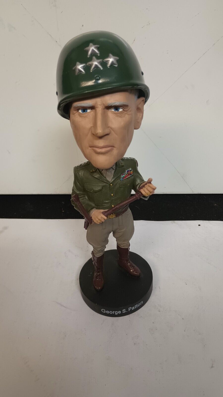 General George S. Patton Bobblehead Military WWll Statue  loose complete NMint