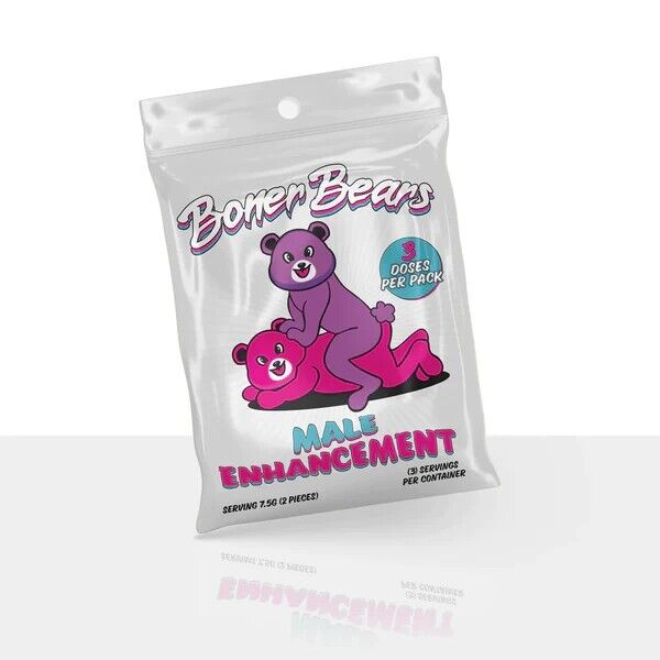 Boner Bear Male Enhancement Gummies-3 Packs (6 Gummies per Bag)-Stamina Max 