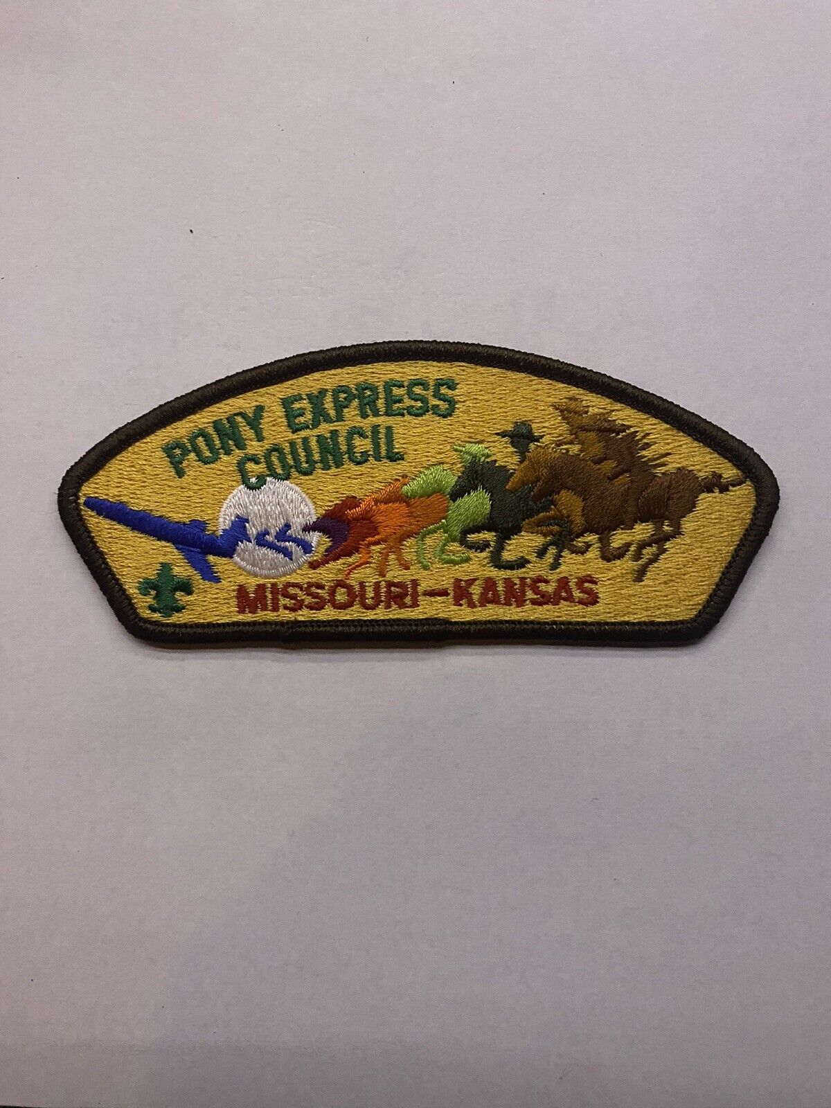 Boy Scout Missouri Kansas Pony Express Council Shoulder Patch