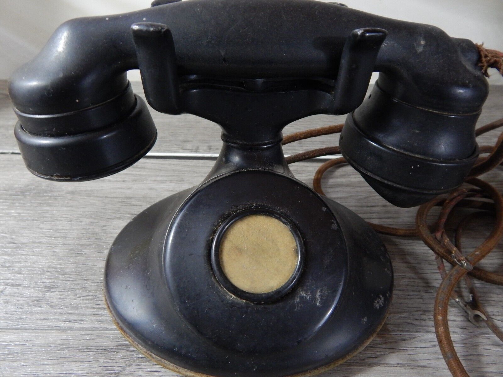 *RARE* VINTAGE 1920s WESTERN ELECTRIC TELEPHONE D1 BASE E1 HANDSET