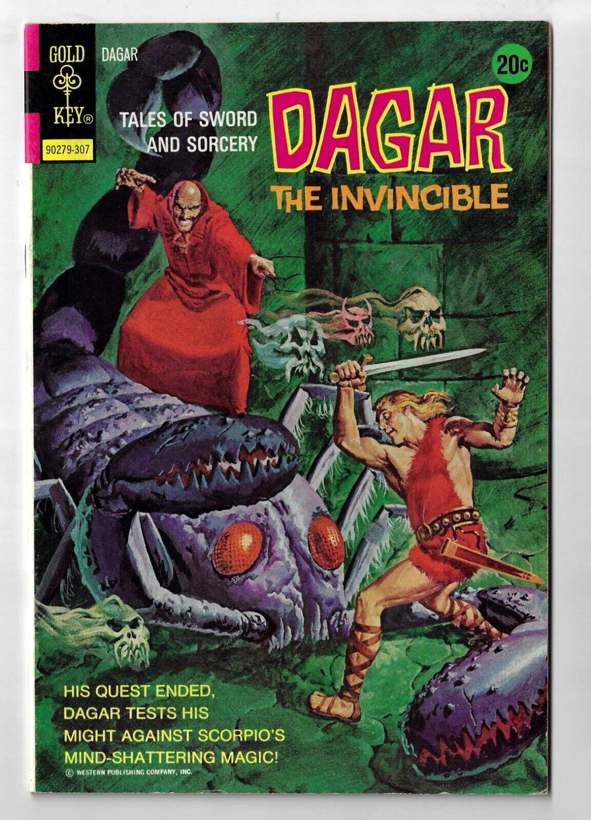 Dagar the Invincible 4 FN+ 1973 Bronze Age Gold Key Sword & Sorcery