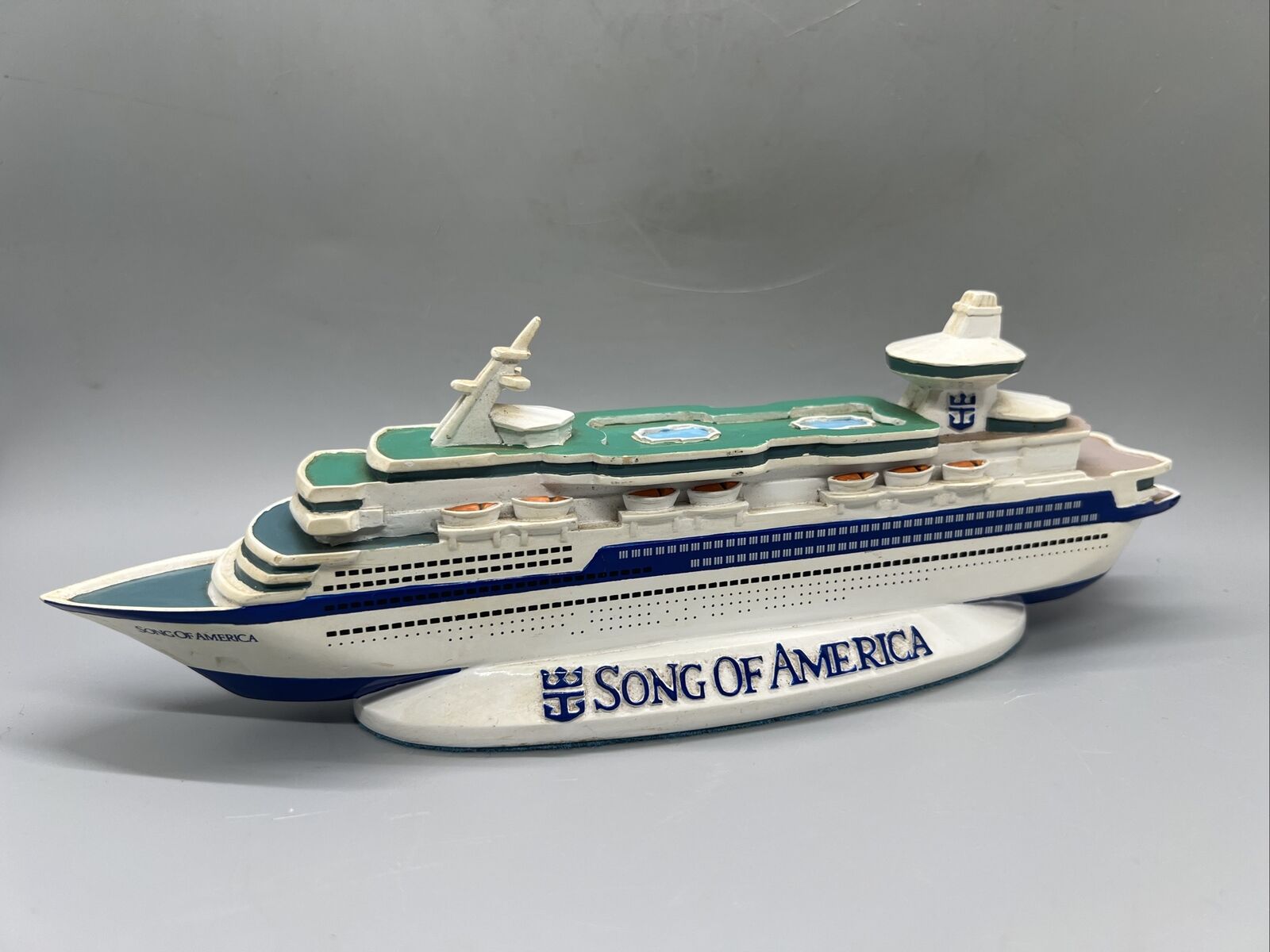 Royal Caribbean SONG OF AMERICA Cruise Ship Model RARE 9.75”
