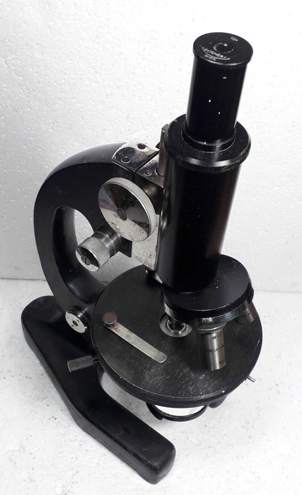 REICHART WIEN, microscope, 10x, MIKRO KORTH Berlin 055, vintage, old, rare,