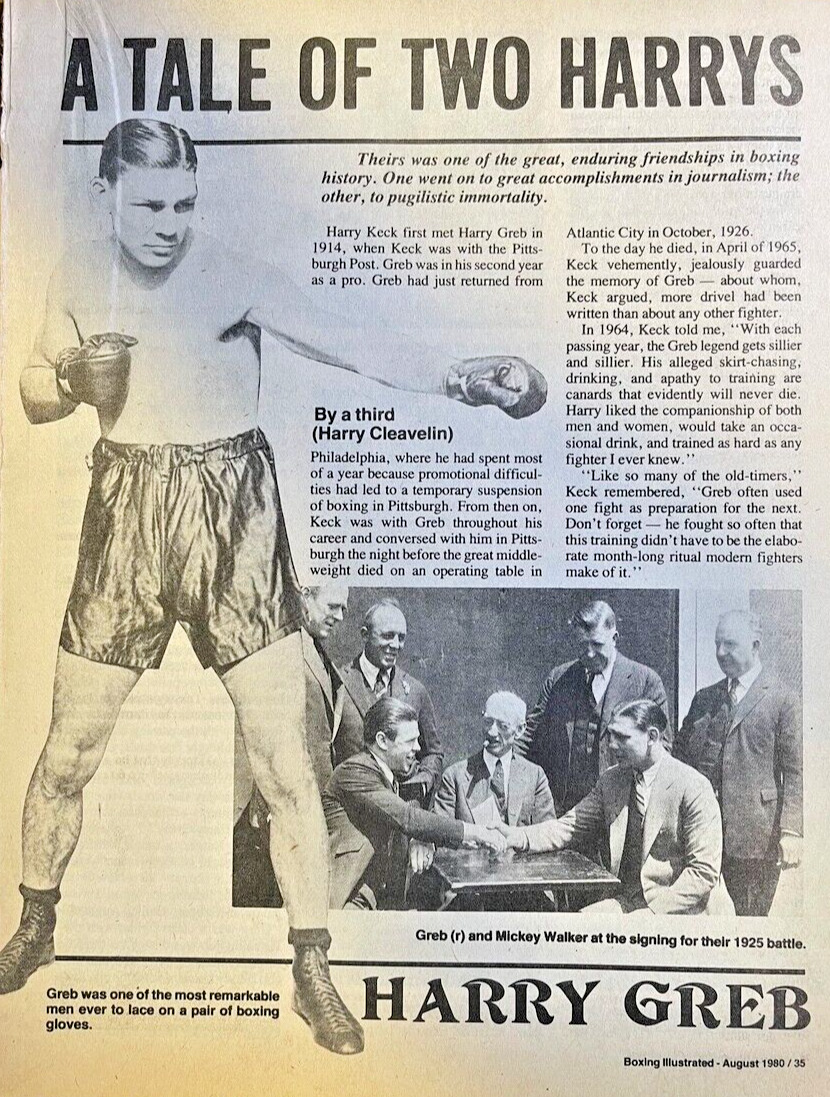 1980 Boxer Harry Greb