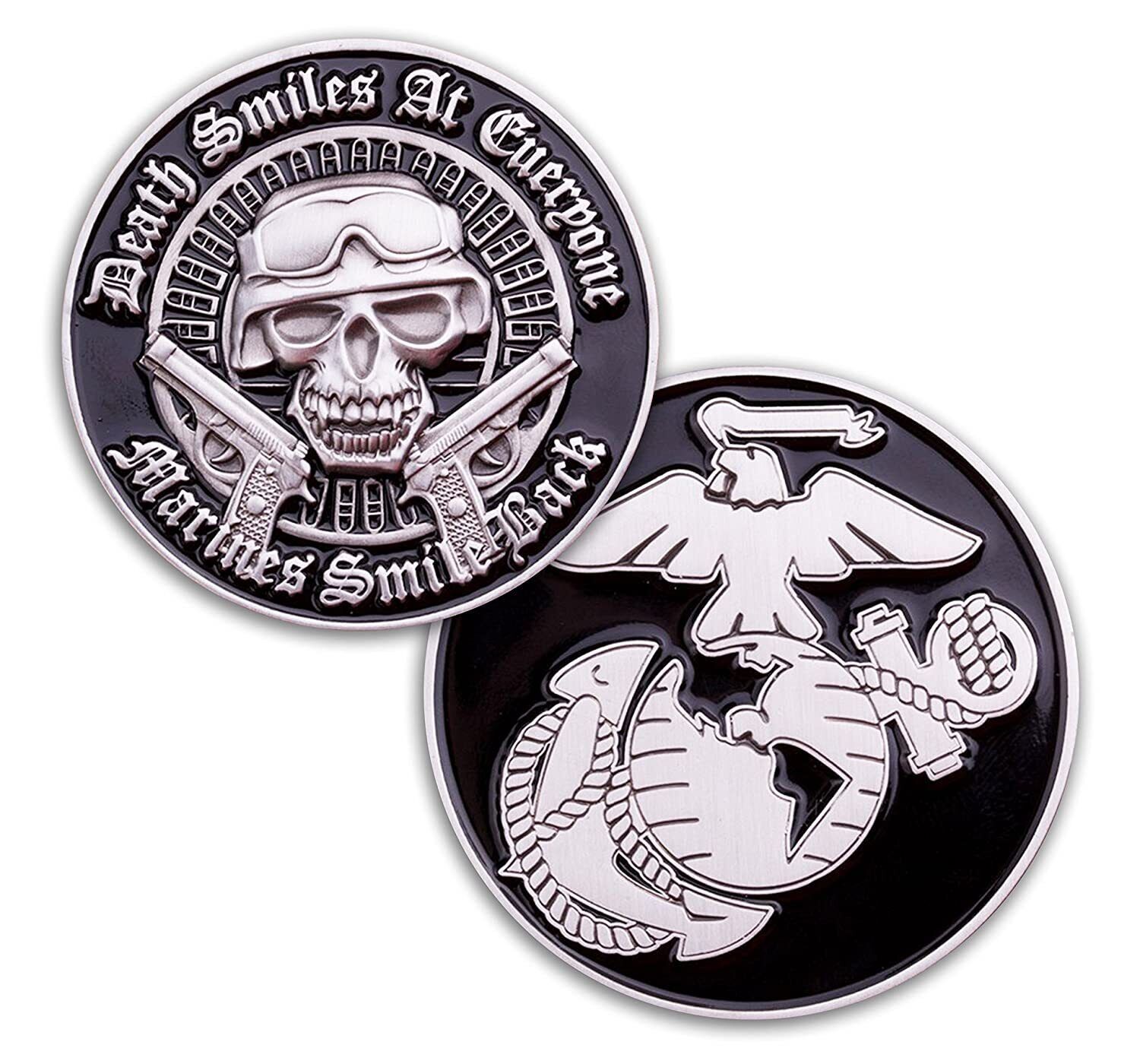 Death Smiles United States Marine Challenge Coin