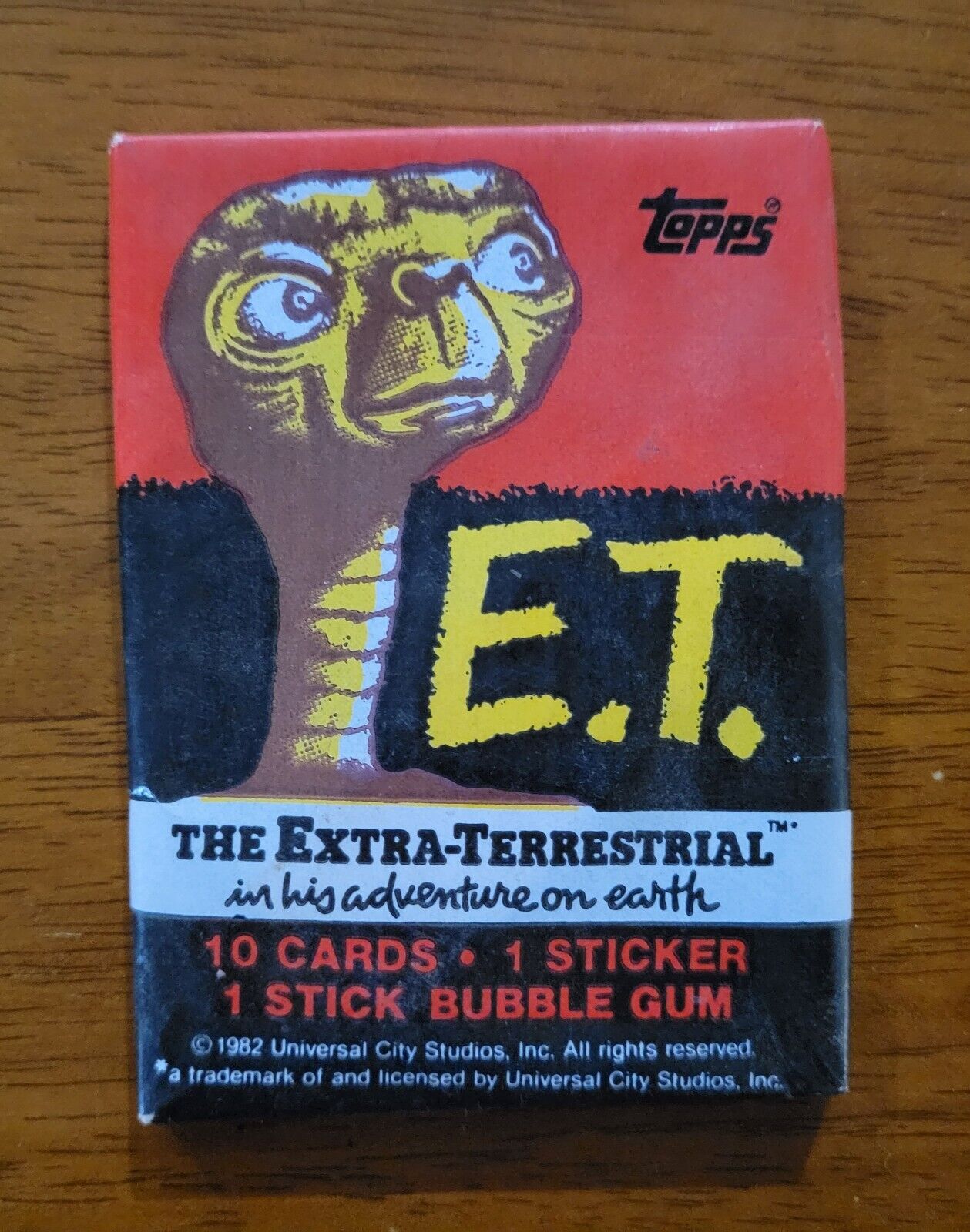 1982 Topps E.T. The Extra Terrestrial Trading Cards Wax Pack