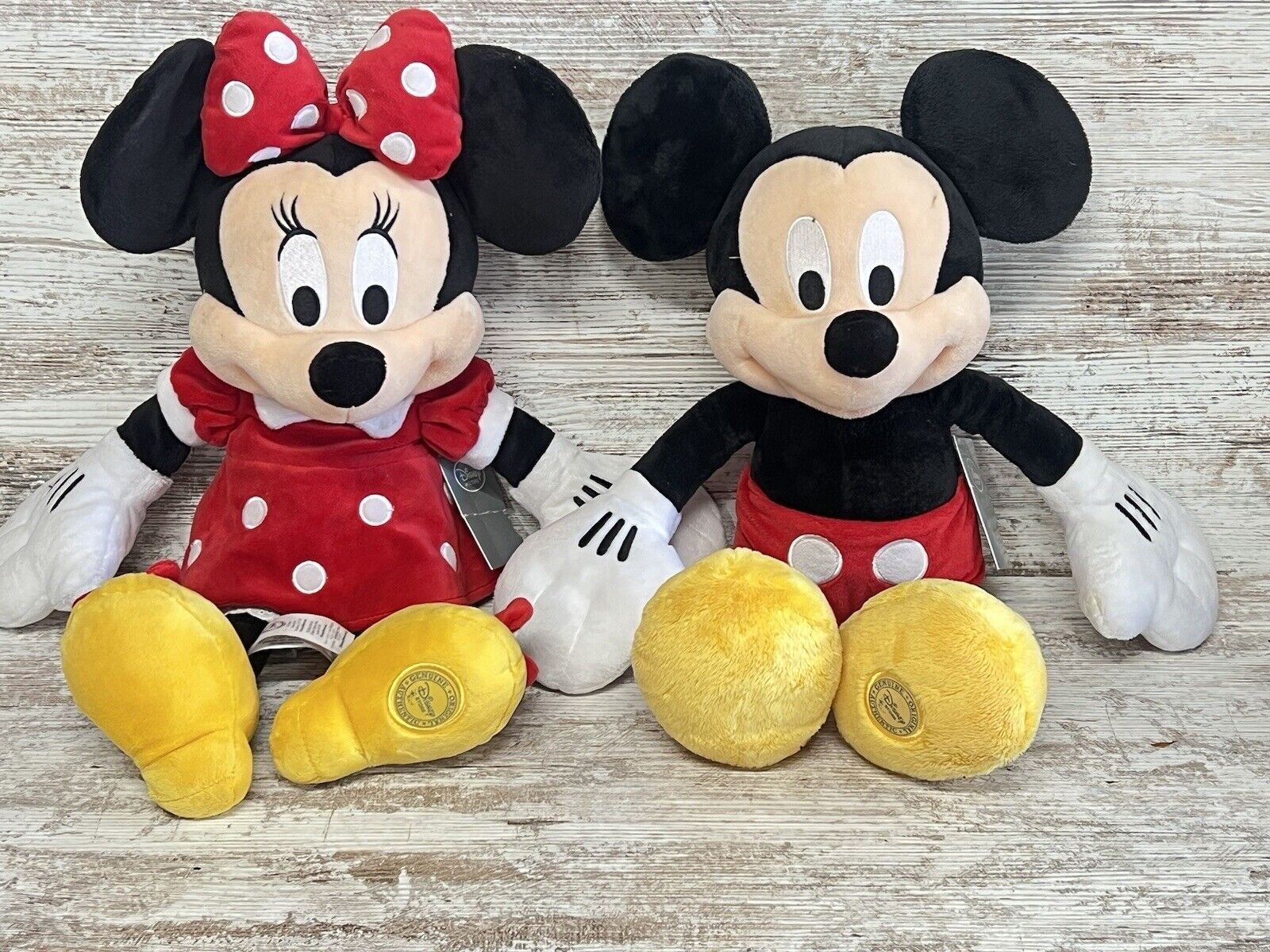 Disney Store Mickey Minnie Mouse Plush Soft Toy Stuffed