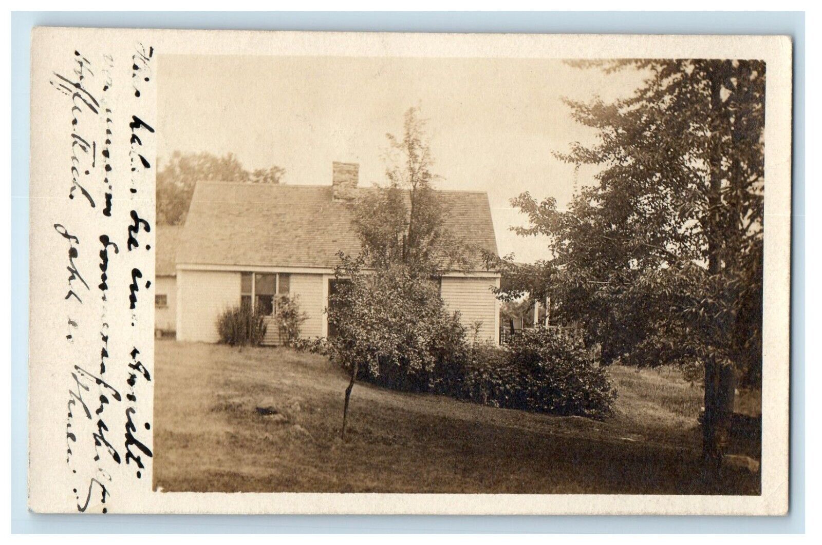 1910 A View Of House At Chester Massachusetts MA RPPC Photo Antique Postcard