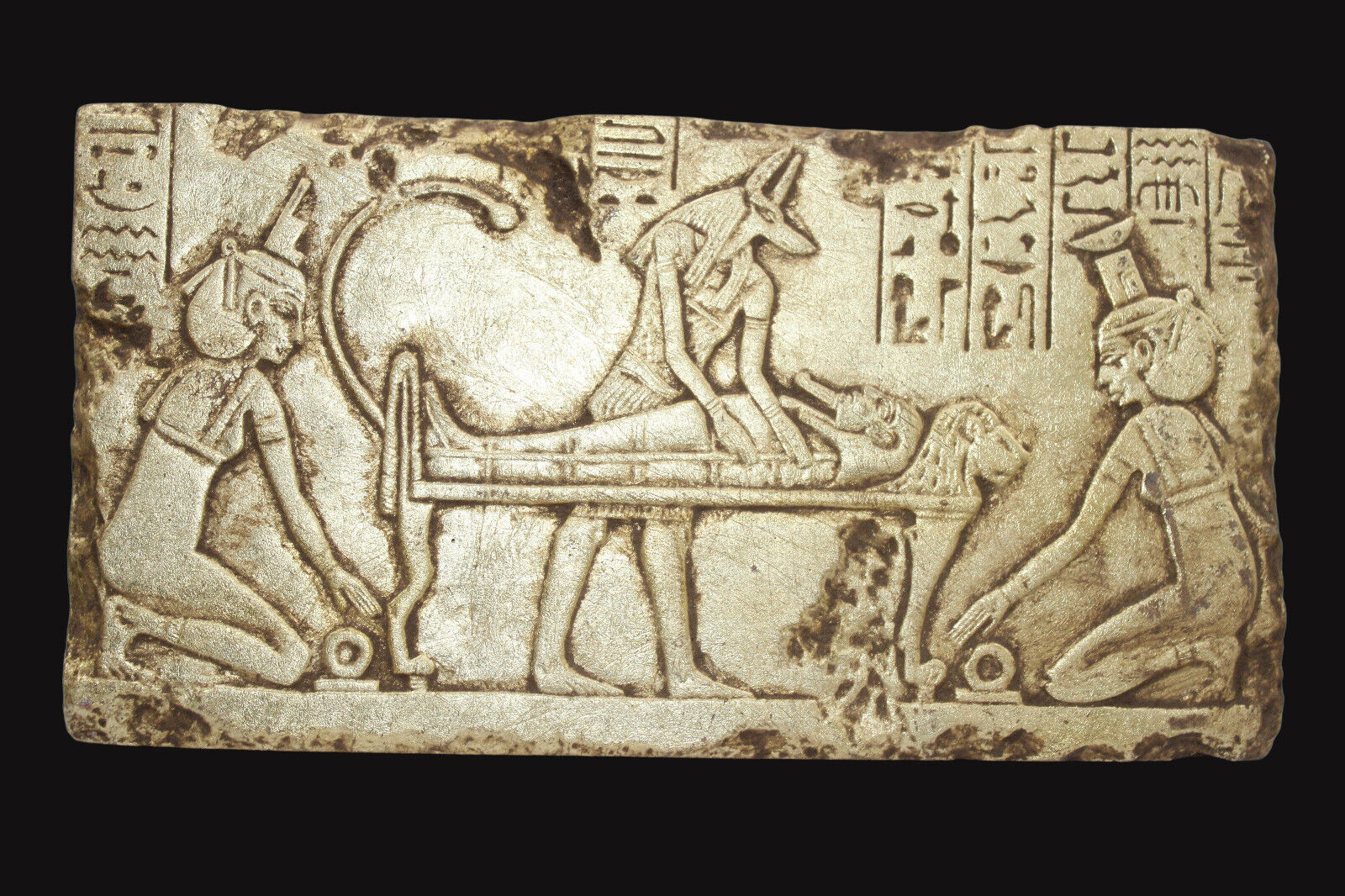 RARE ANCIENT EGYPTIAN ANTIQUE Anubis After Life Mummification Stella Stela (B+1)