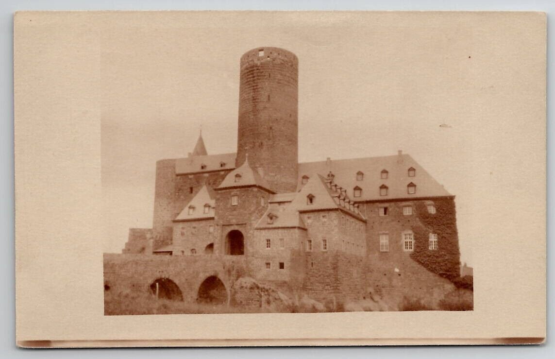 Germany Rhineland-Palatinate Genovevaburg Castle RPPC c1921 Postcard A42