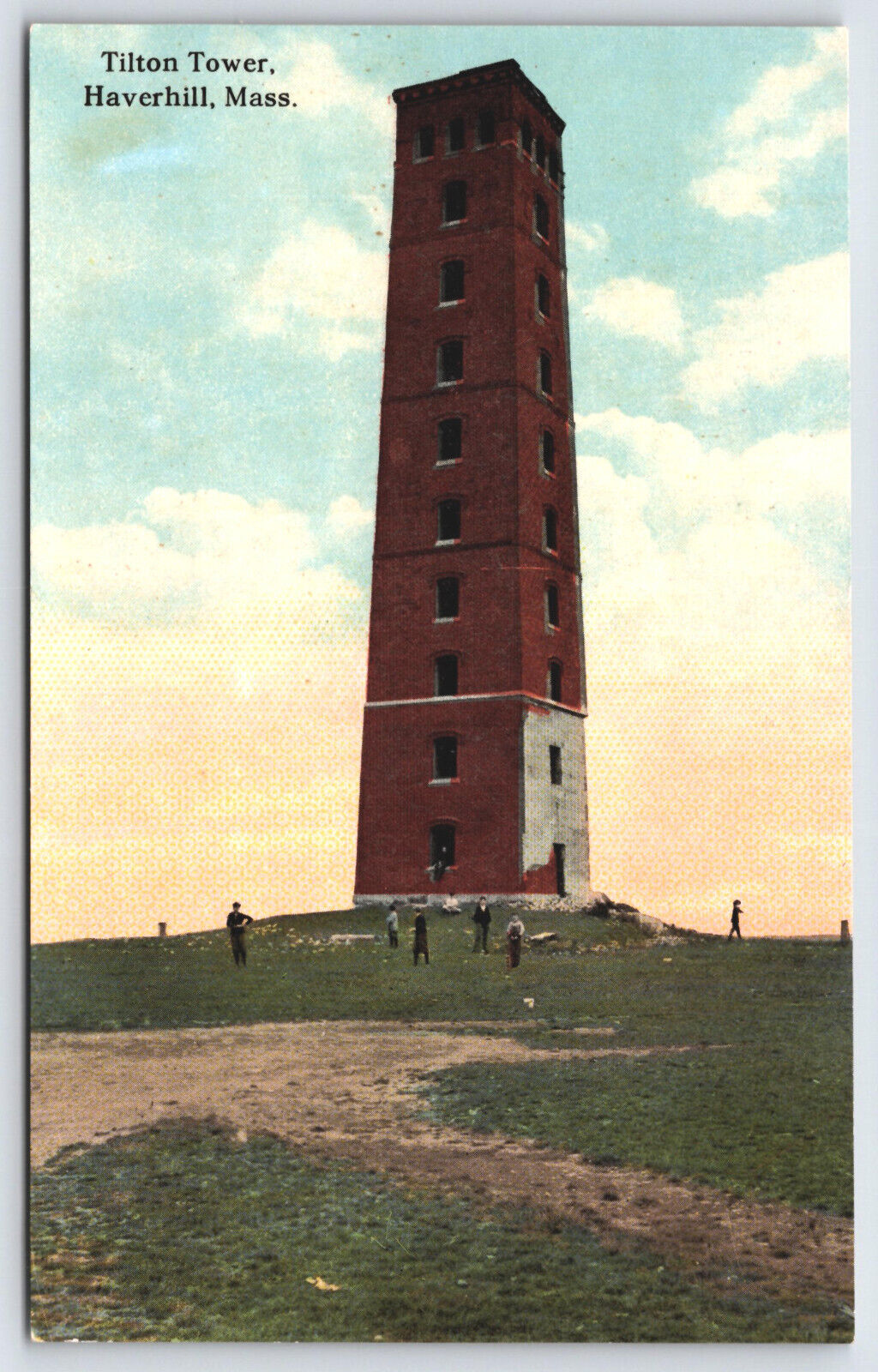 Haverhill MA Massachusetts - Tilton Tower -  Postcard - circa 1912