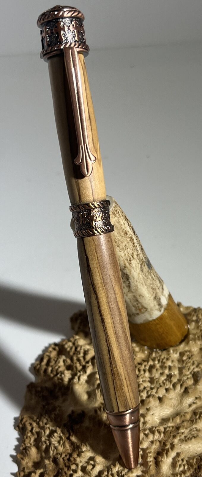 Faith Twist Pen With Antique Brass Finish Handcrafted By Seller