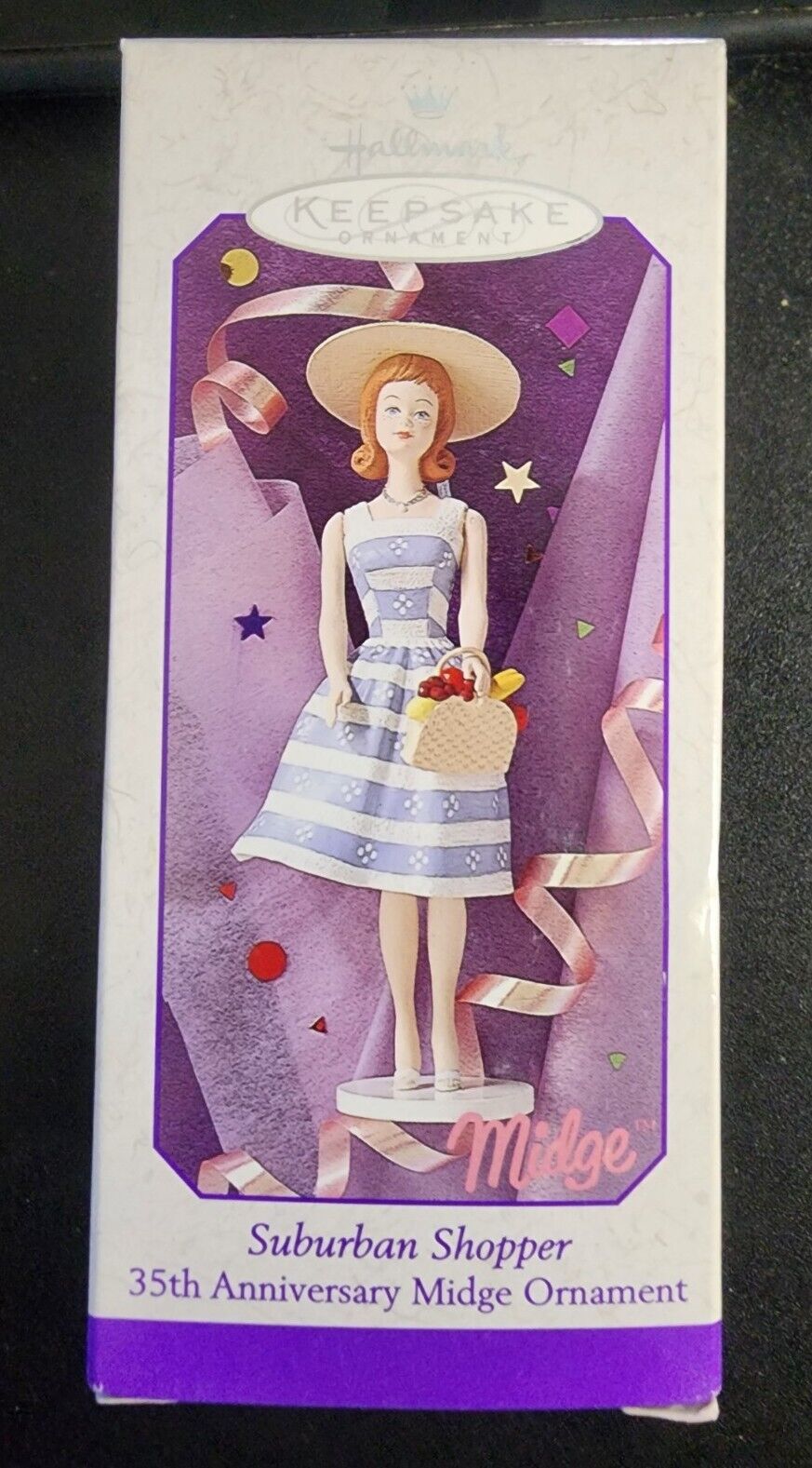 Hallmark Keepsake Ornament 1998 Suburban Shopper Barbie Midge 35th Anniversary