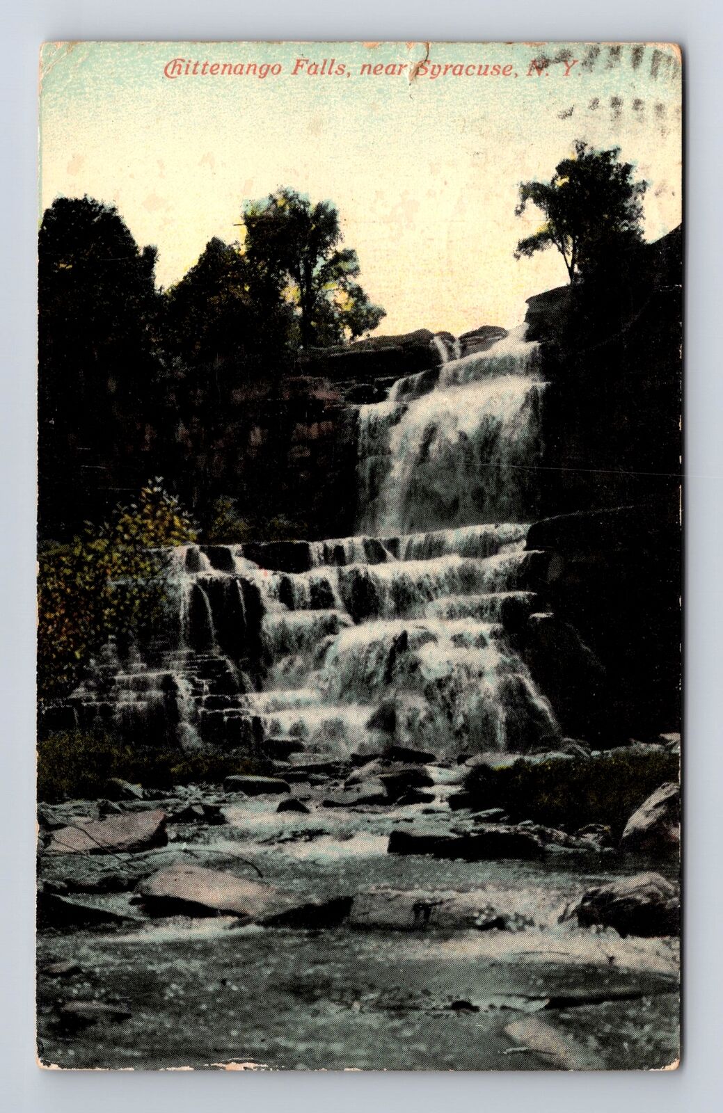Syracuse NY- New York, Chittenango Falls, Antique, Vintage c1911 Postcard