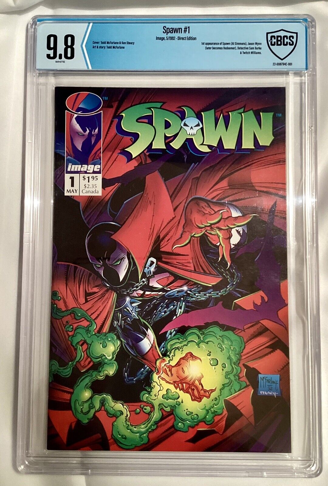 Spawn #1 CBCS 9.8 White Pages