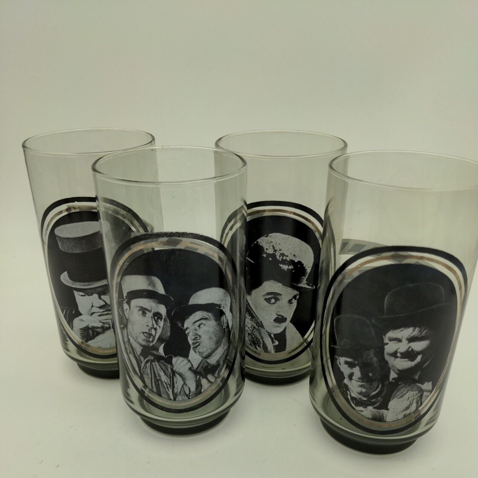 Vintage ARBY\'S 1979 COLLECTORS SERIES Set Of 4-#1,2,3 &6 Actors/Comedian Glasses