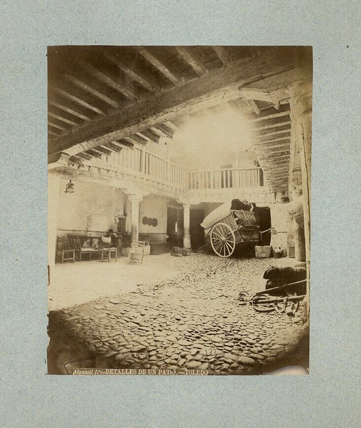 Photo Alguacil Albumen Patio Toledo Spagne Espana Spain to The 1880