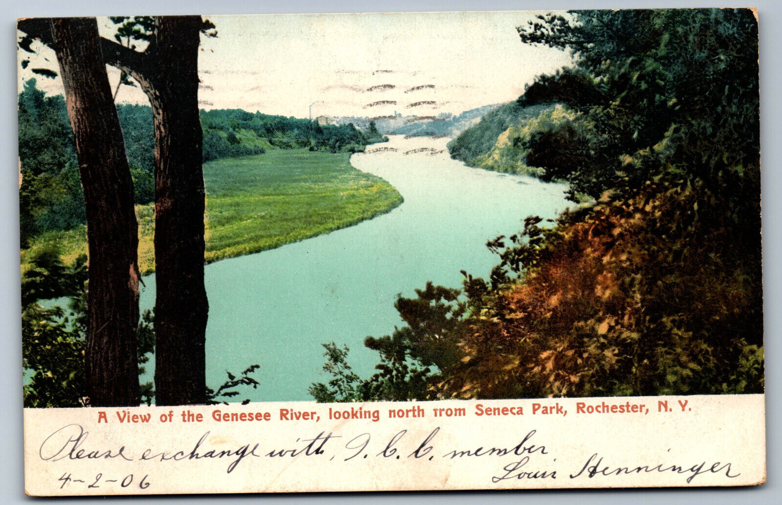 Postcard New York NY c.1900\'s Genesee River from Seneca Park Rochester AC11