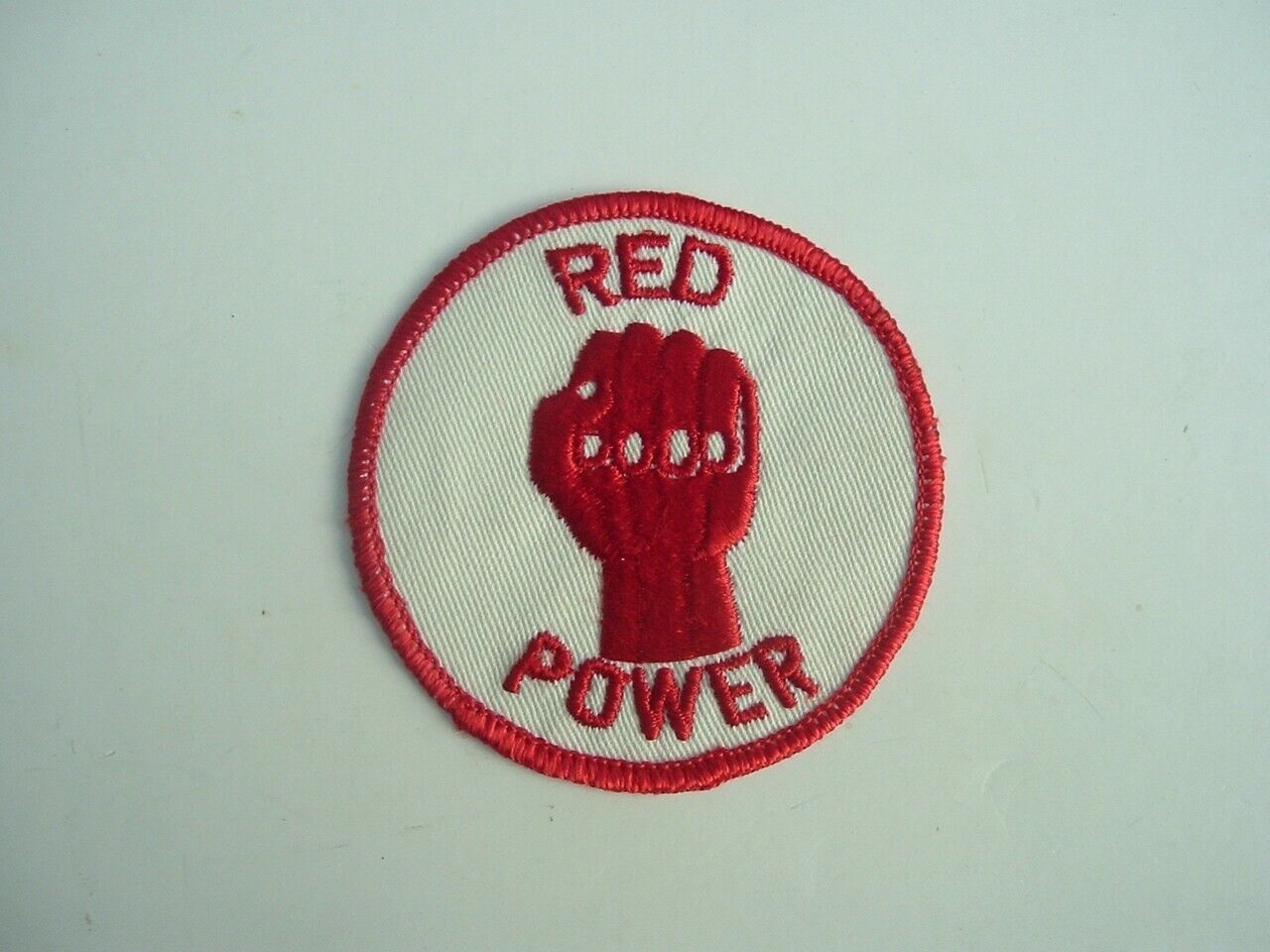 Vintage Red Power Patch AIM Leonard Peltier 3\