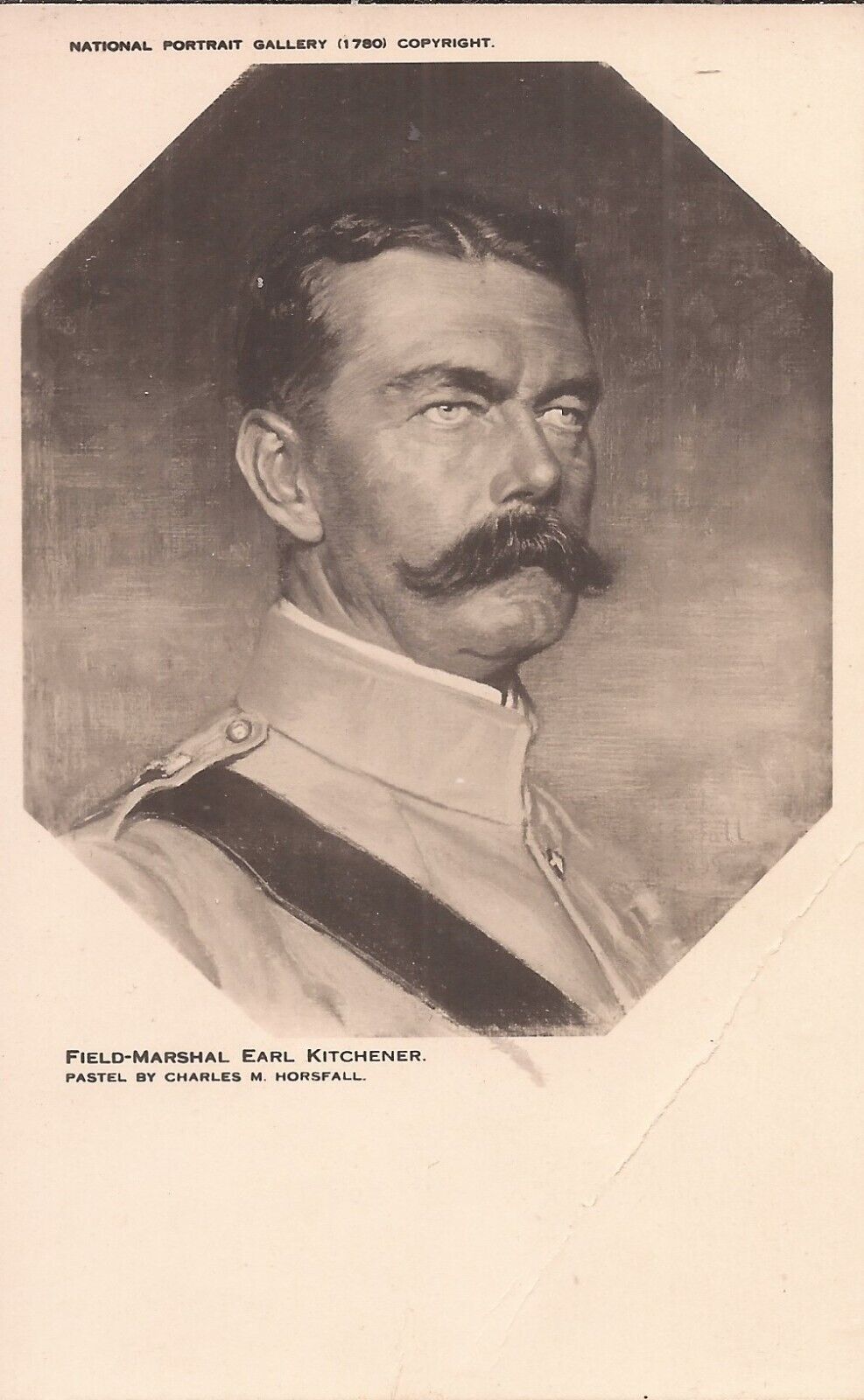 Field-Marshal Earl Kitchener - Pastel: Charles M. Horsfall