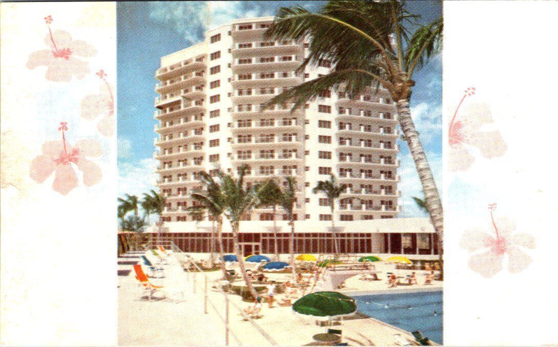 Sea View on the Ocean, Bal Harbour, MIAMI BEACH, Florida Advertising Postcard
