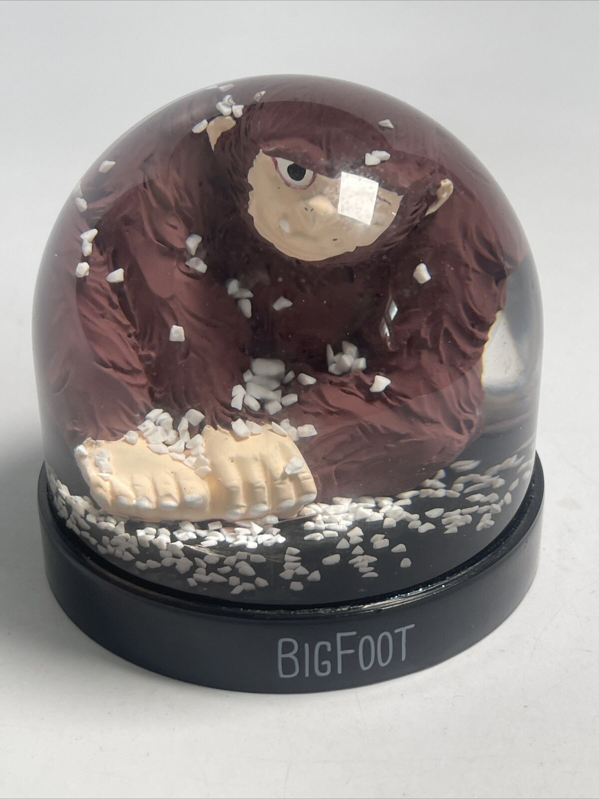 Vintage Bigfoot Snow Globe 3” Sasquatch Yeti Mystery Gag Tourist