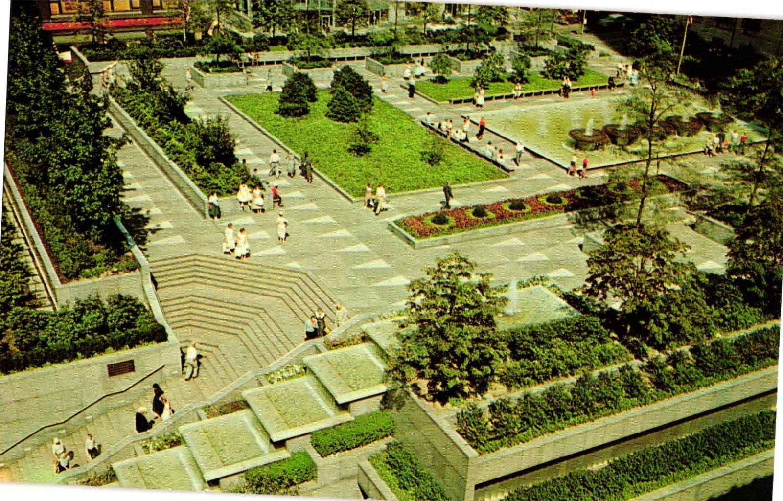 Postcard Mellon Square Pittsburgh Pennsylvania