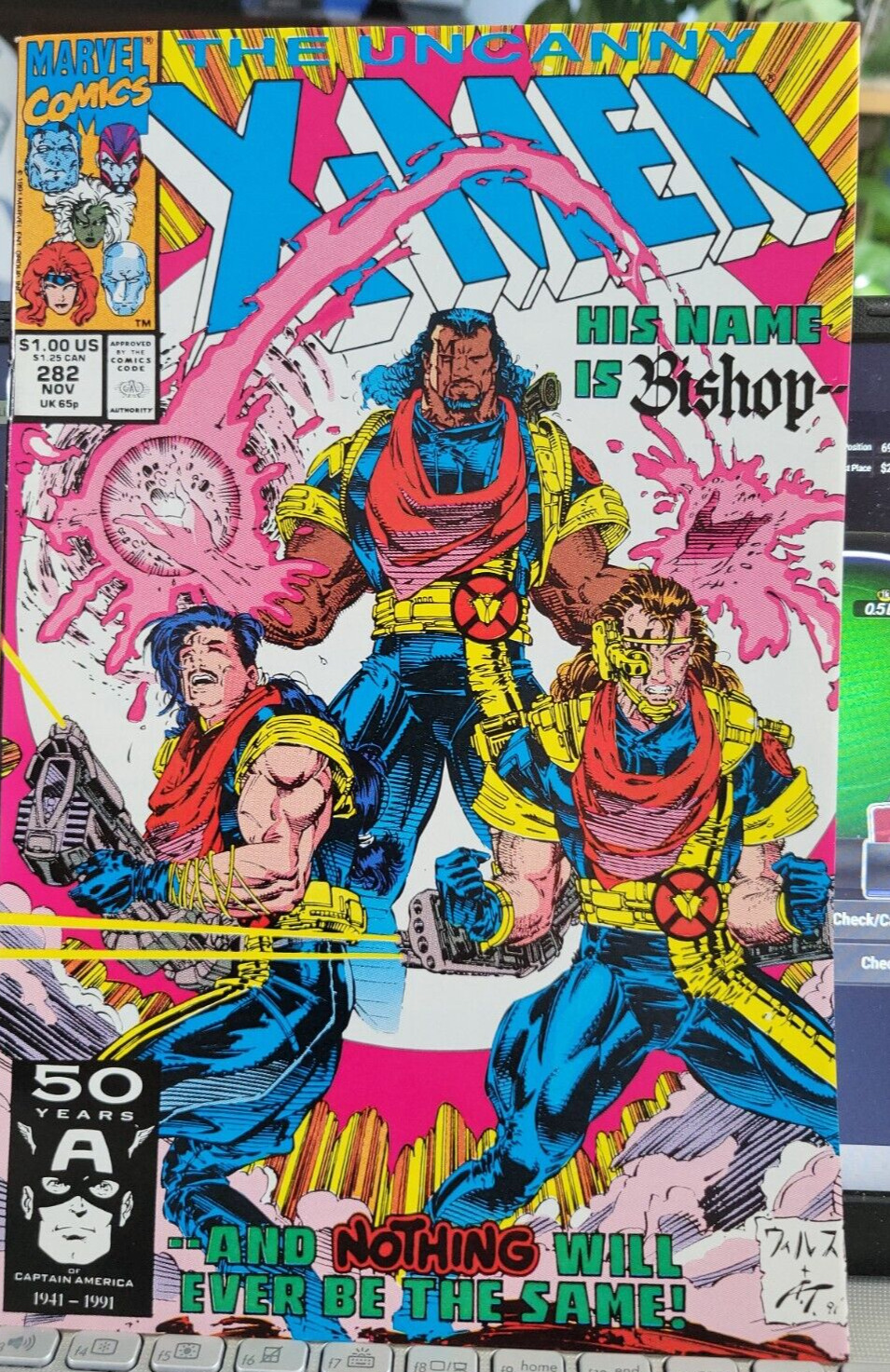 The Uncanny X-Men #282 (Marvel Comics November 1991) 1st Bishop