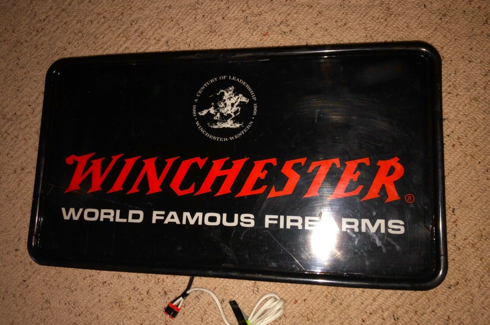 Winchester Firearms sign Vintage