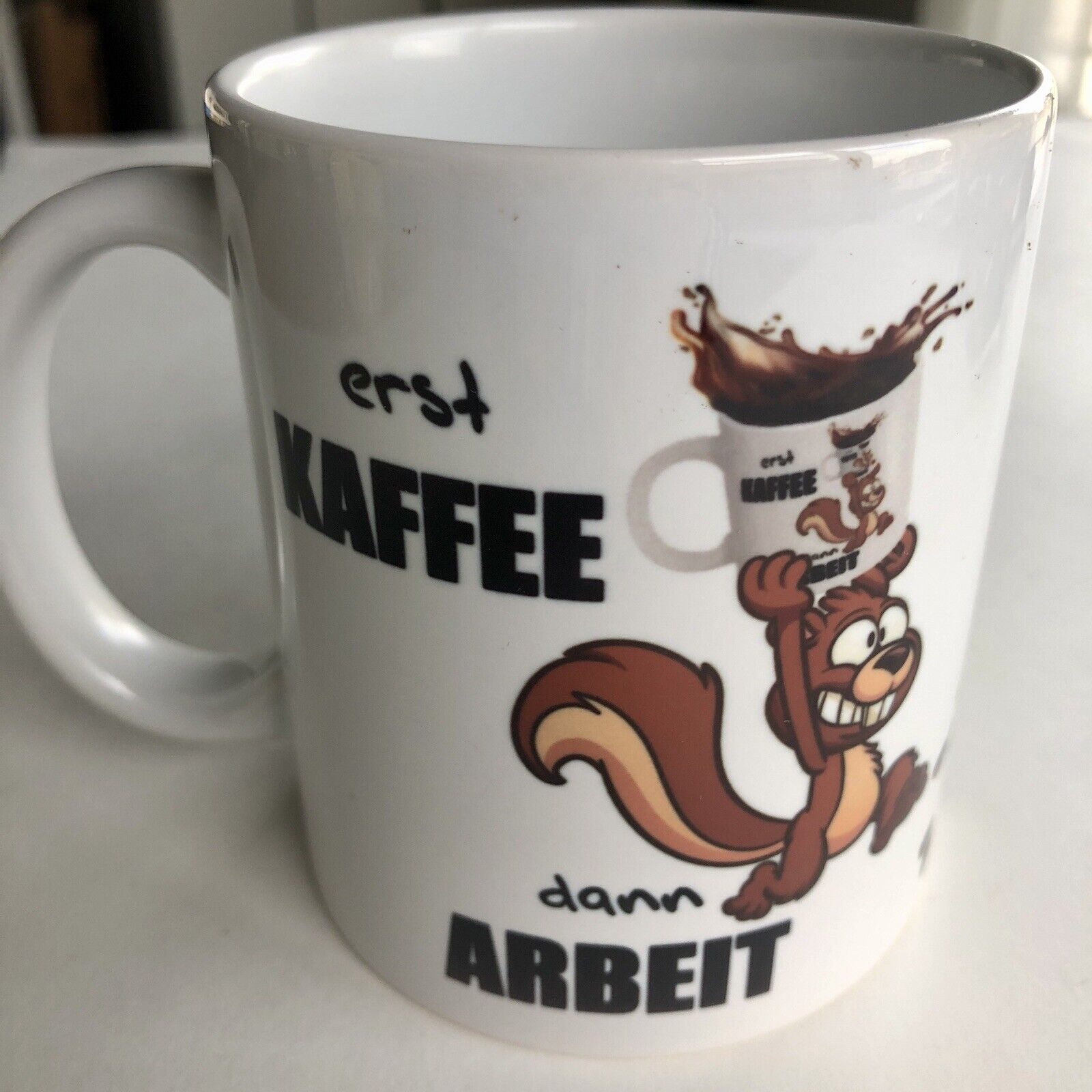 Denmark Funny Squirrel Ceramic Mug \