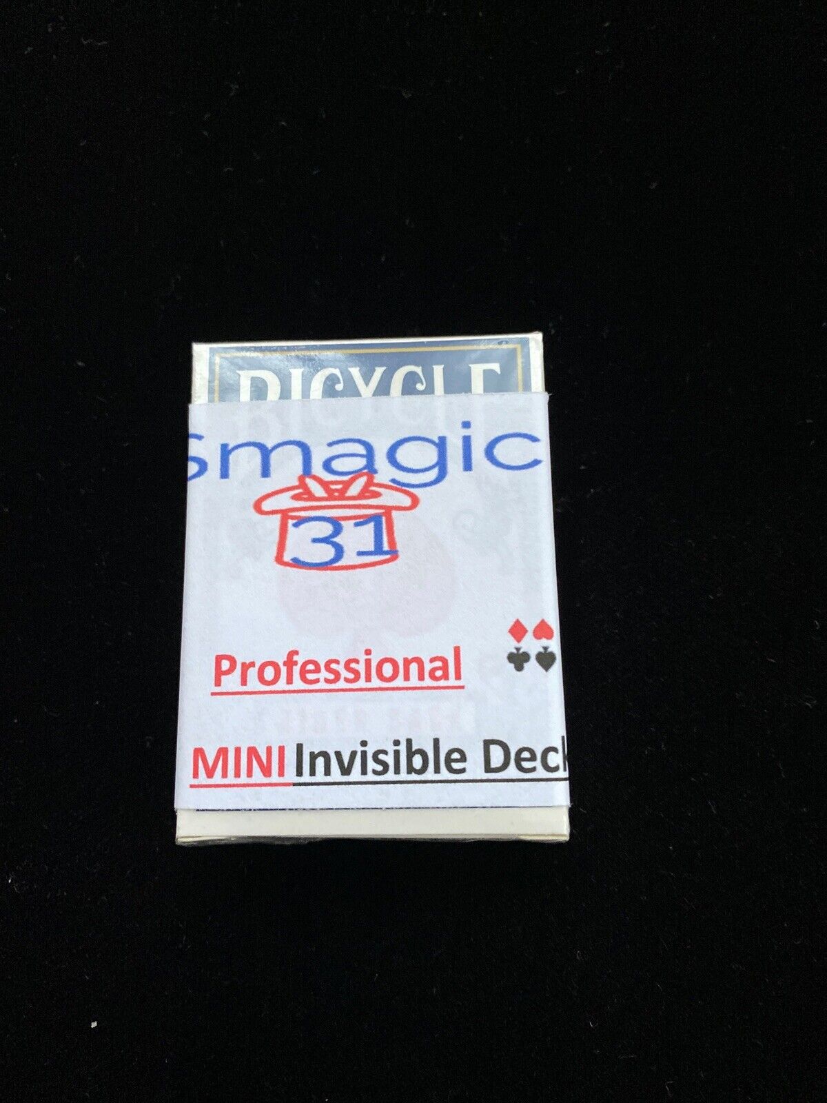 MinI Invisible Deck Better Grip with Smooth Slip BLUE Bicycle Cards  Magic Trick