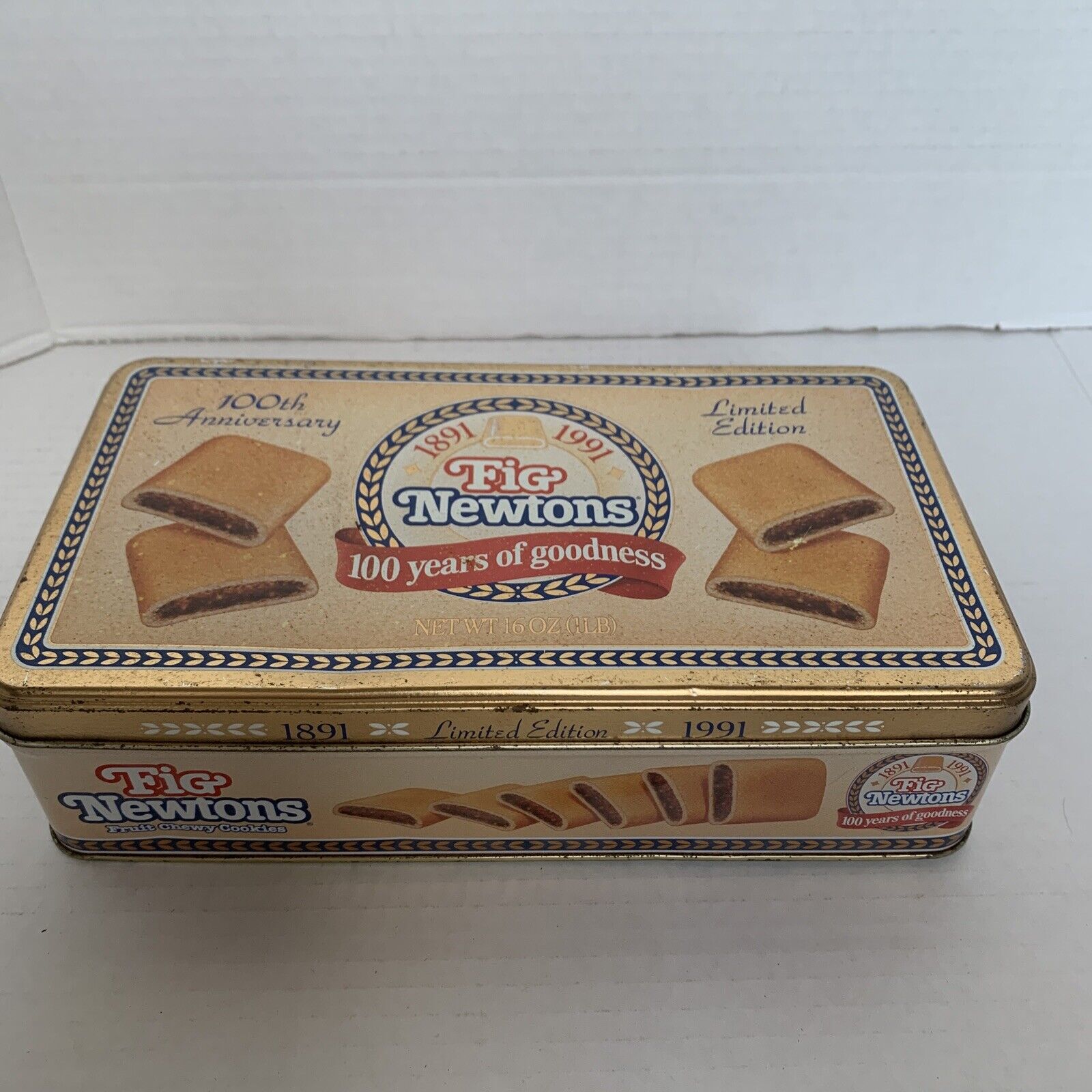 Nabisco Fig Newton Tin Box 100th Anniversary 1891-1991 Limited Ed 9\