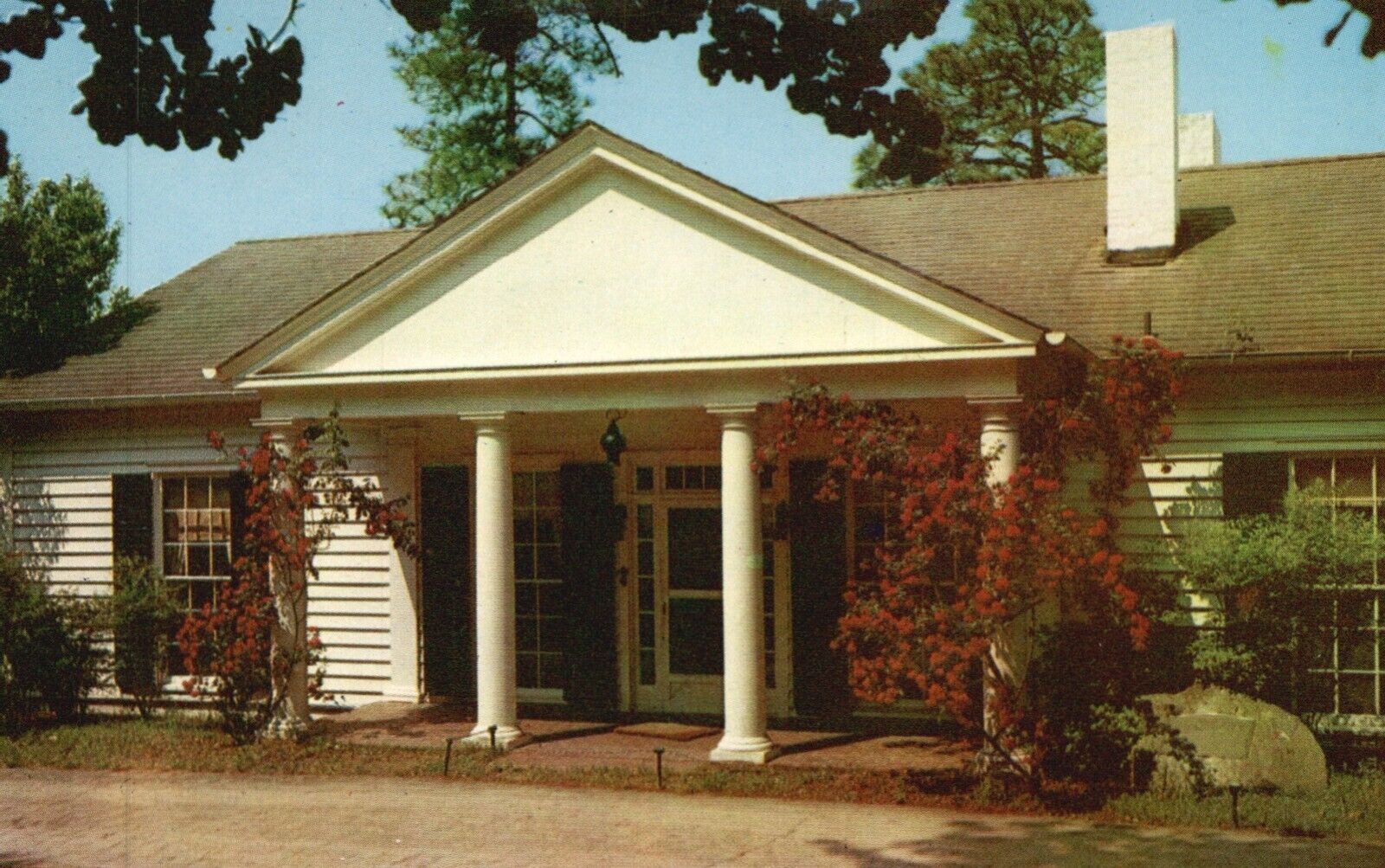 Warm Springs, GA, The Little White House, 1952 Chrome Vintage Postcard e5992