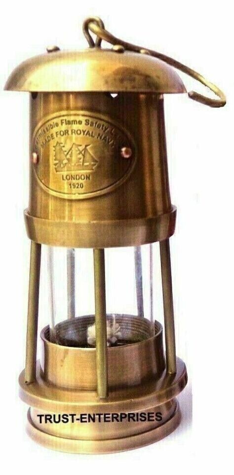 Lamp Antique Brass Miner Oil Ship Lantern Maritime Lamp Decorative Lamp 6 Inch