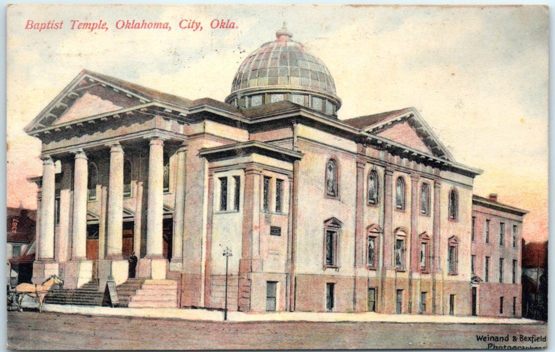 Postcard - Baptist Temple - Oklahoma City, Oklahoma