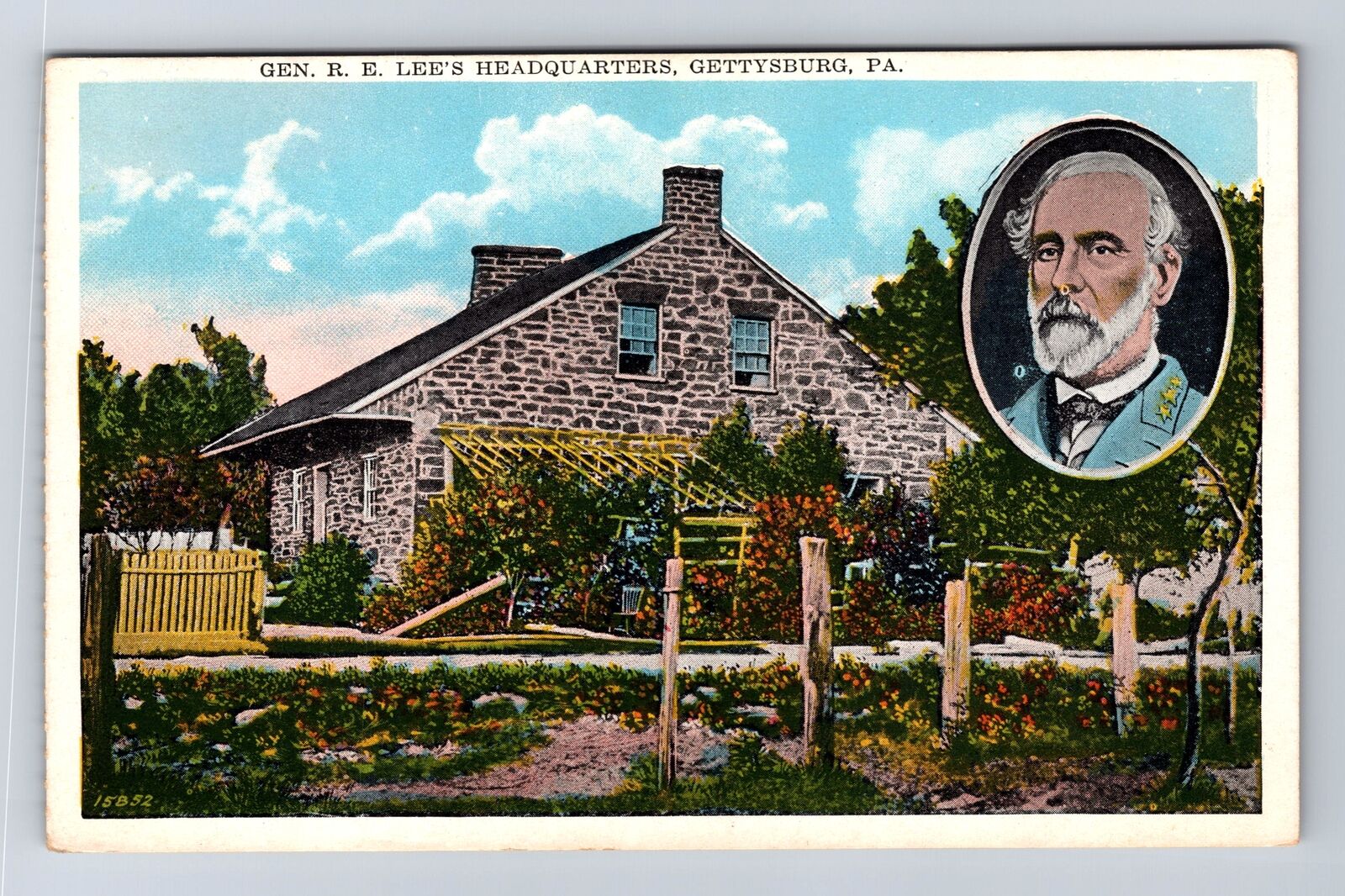Gettysburg PA-Pennsylvania, Gen. R.E Lee\'s Headquarters, Vintage Postcard