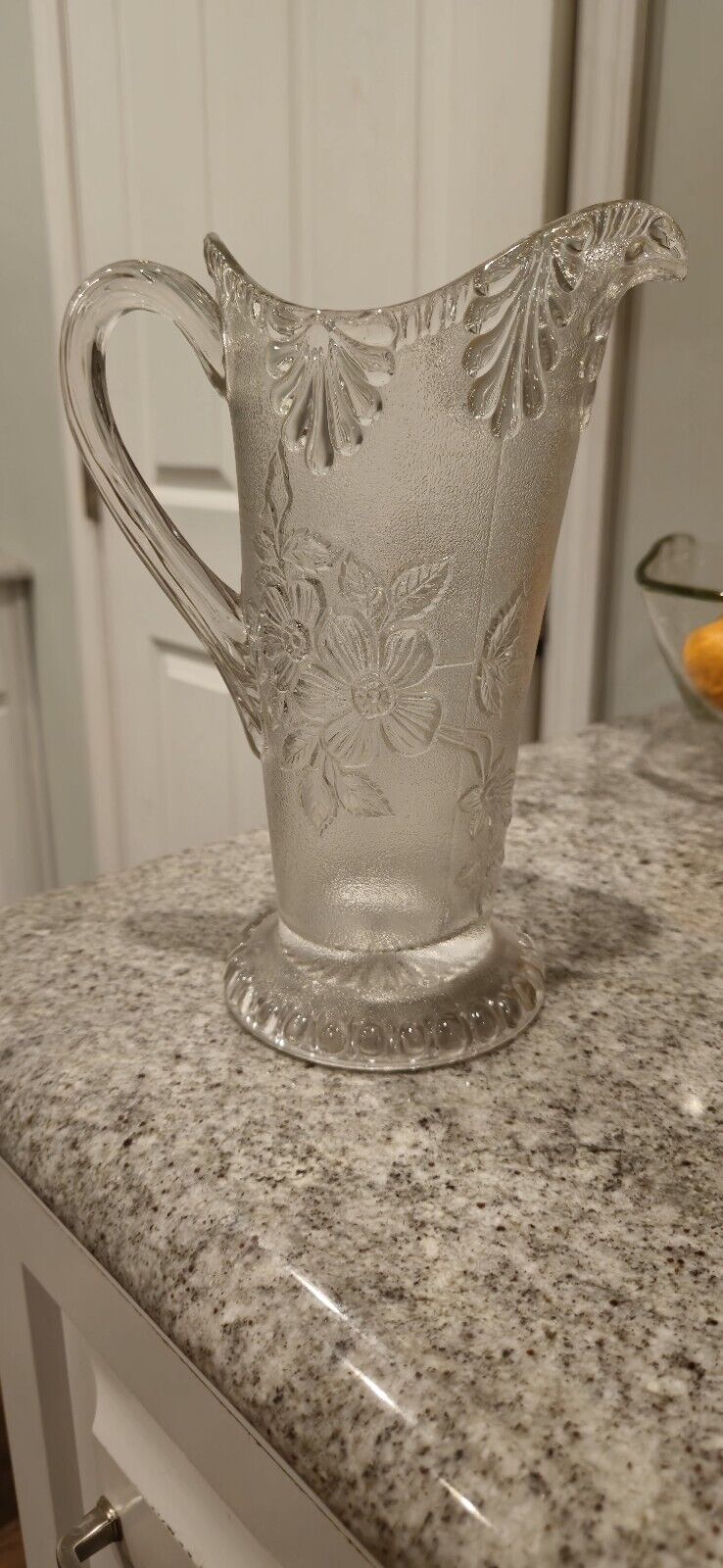 glass pitcher vintage