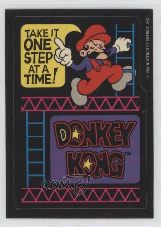1982 Topps Donkey Kong Take it One Step at a Time 0lk4