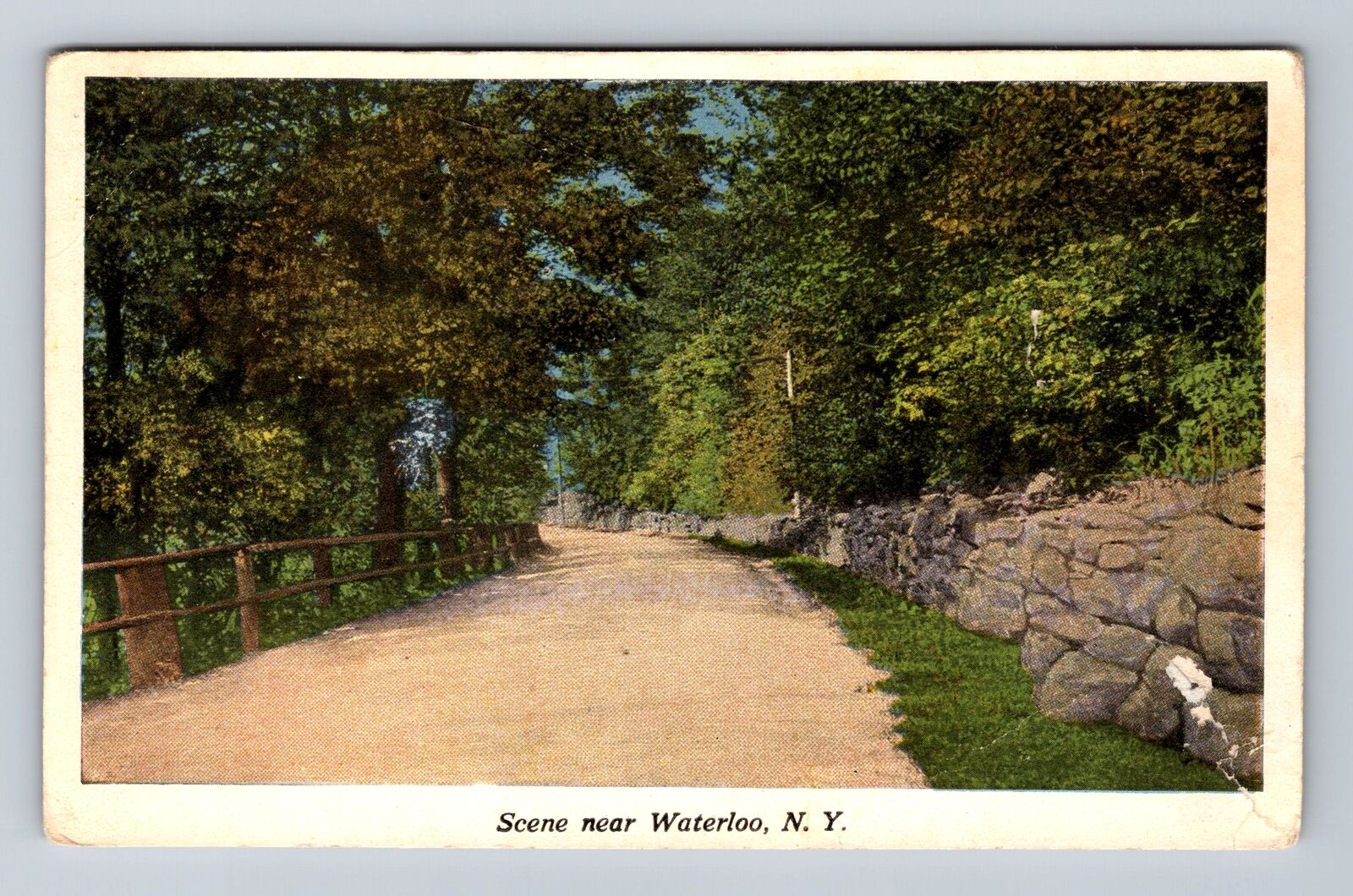 Waterloo NY-New York, Scenic Views, Country Side Antique Vintage Postcard