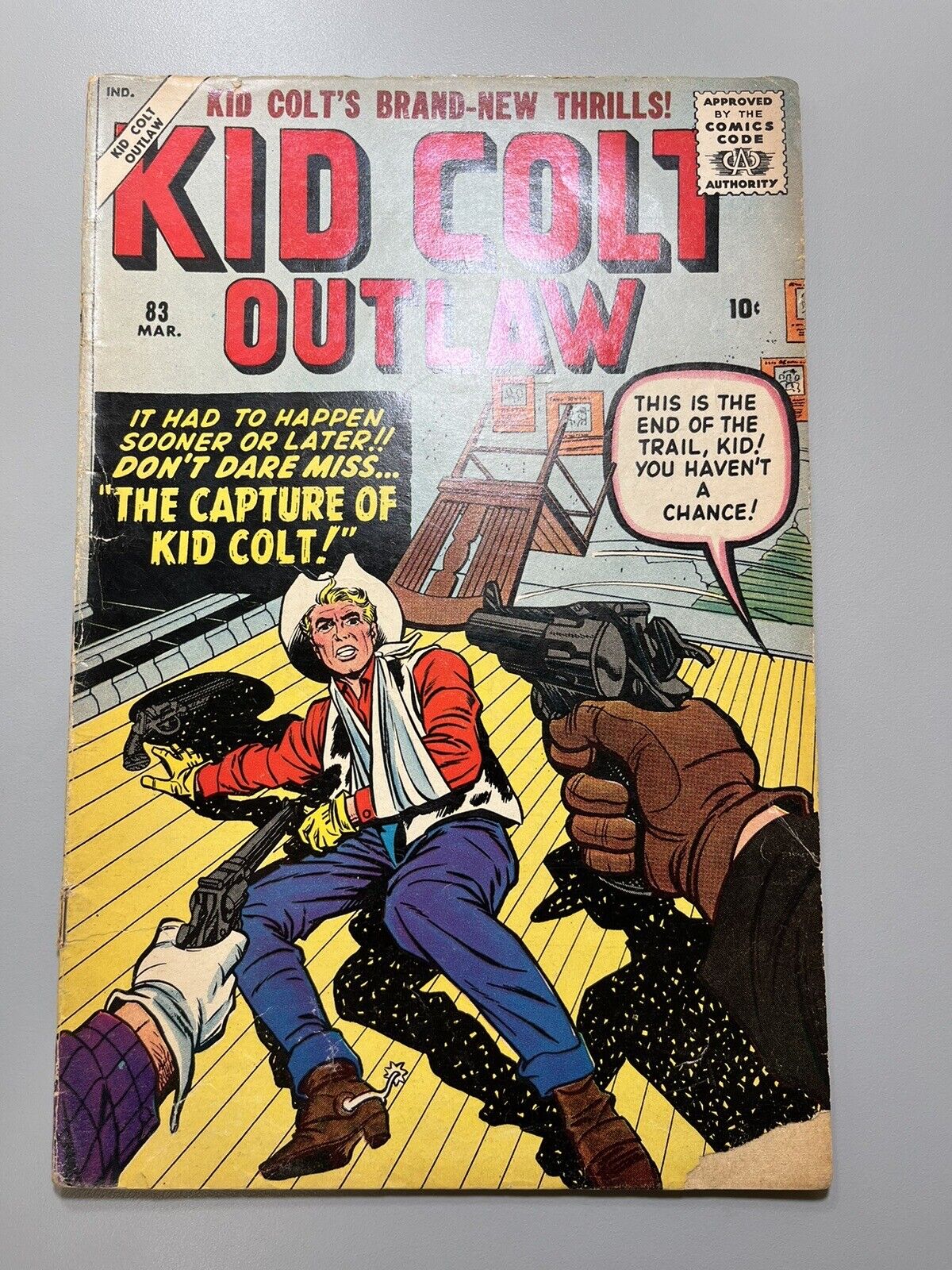 Kid Colt Outlaw #83 (1959) Capture of Kid Colt Jack Kirby Cover
