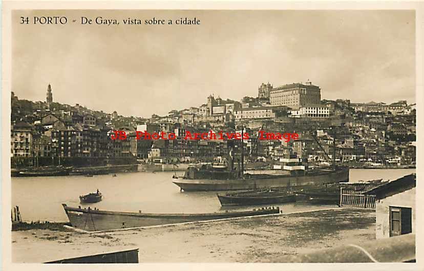Portugal, Porto, RPPC, De Gaya, Vista Sobre a Cidade, Conseil No 34