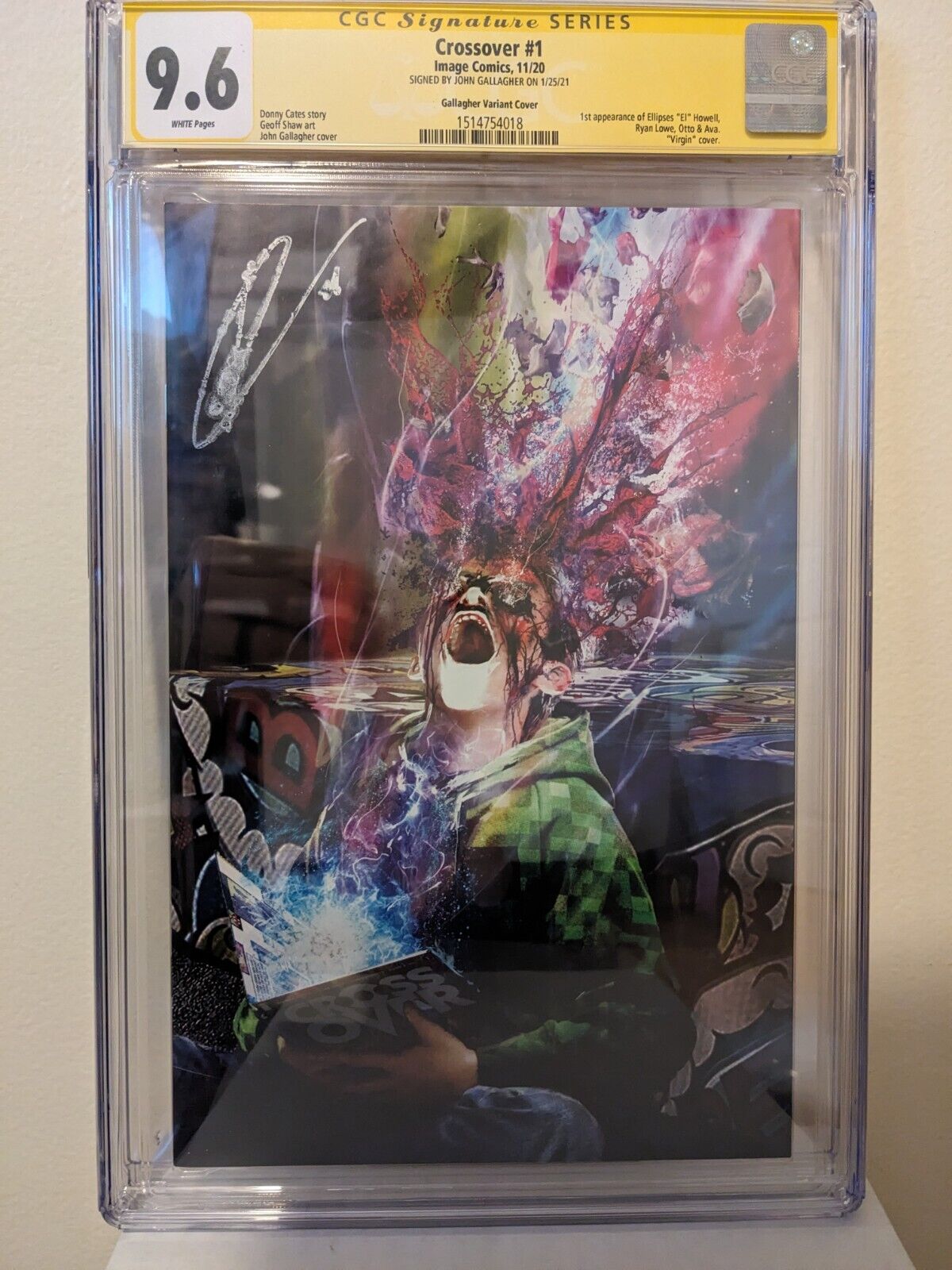 Crossover #1 CGC 9.8 SS John Gallagher Signed