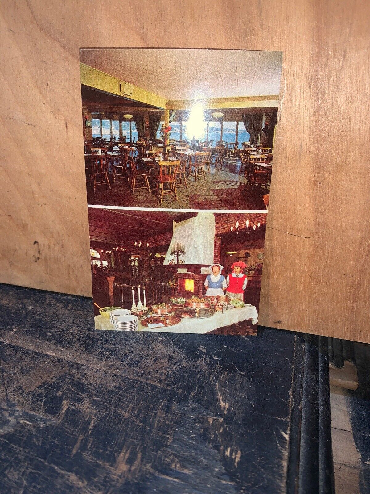 Postcard Rockport Mass, Oleana By The Sea Restaurant & Coffee Shop Interior 1969