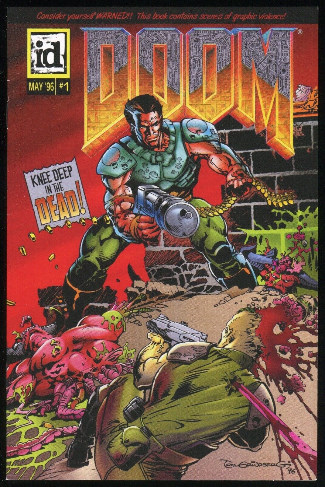 Doom Video Game One-Shot Reprint Comic id Software Horror Knee Deep in the Dead