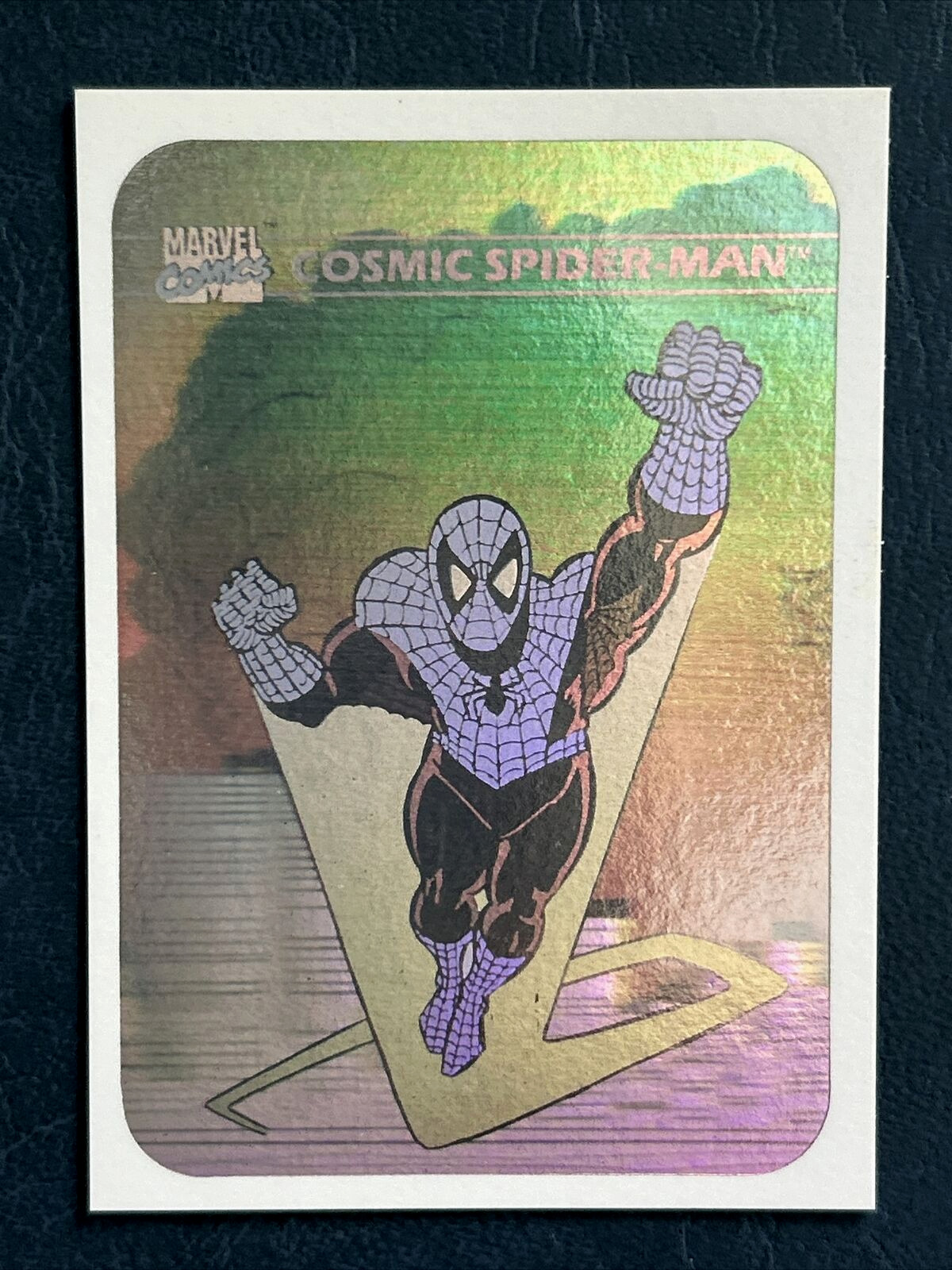 1990 MARVEL UNIVERSE SERIES 1 HOLOGRAM COSMIC SPIDER-MAN BY IMPEL