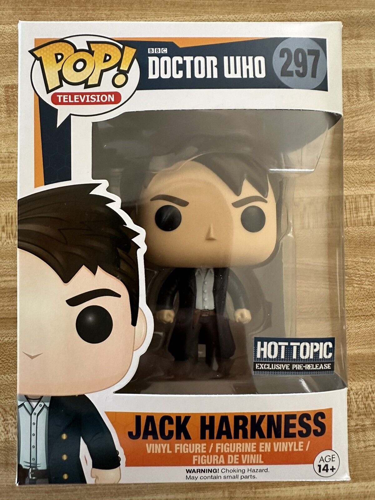 Funko Pop Doctor Who - Jack Harkness #297 - Pre-Release - Hot Topics - VAULTED