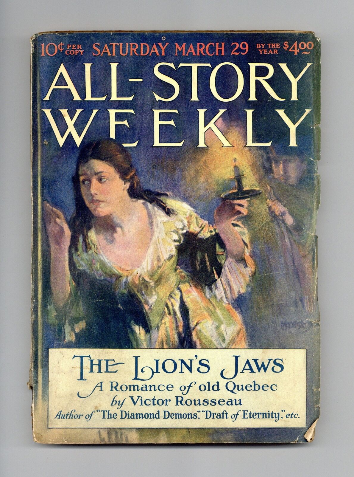 All-Story Weekly Pulp Mar 29 1919 Vol. 95 #3 GD+ 2.5